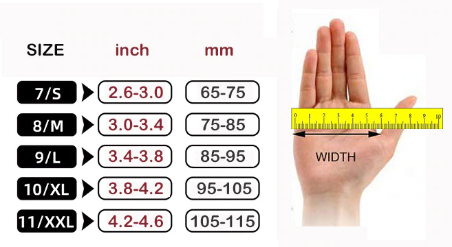 Как определить свой размер перчаток из Китая?